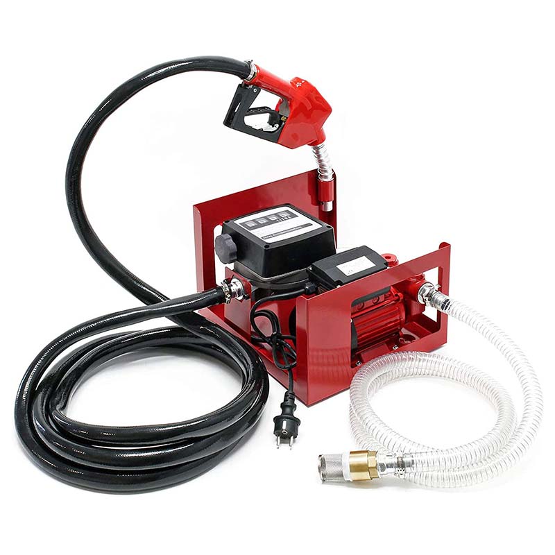 Samosesalna električna oljna črpalka za dizelsko gorivo s 4-mestnim merilnikom pretoka